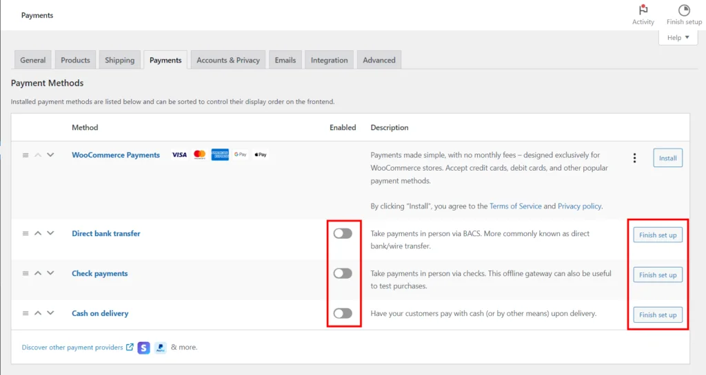 How to Set Up WooCommerce on WordPress? How to Set Up WooCommerce on WordPress?, Adding Payment Options 3
