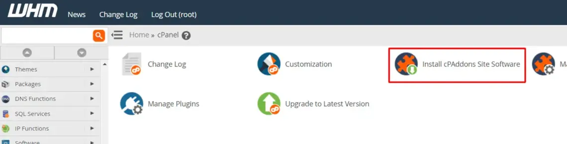 Amplify Web Hosting: cPanel Add-ons & Extensions Guide Amplify Web Hosting: cPanel Add-ons & Extensions Guide, Installing addons via WHM