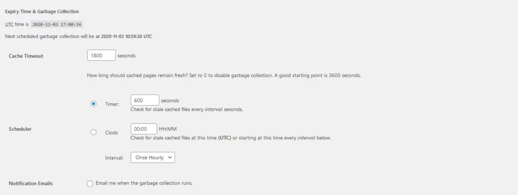 WP Super Cache: Boost WordPress Speed WP Super Cache: Boost WordPress Speed, Garbage Collection