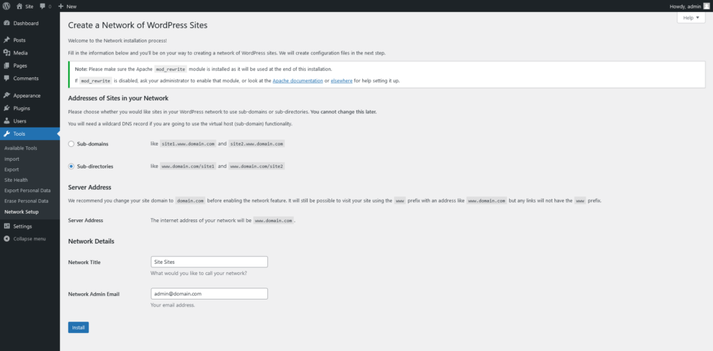How to Host Multiple WordPress Sites on One Server? How to Host Multiple WordPress Sites on One Server?, Setting Up Multiple Websites With WordPress Multisite