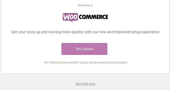 Setting up Your WooCommerce Store Setting up Your WooCommerce Store, The WooCommerce Profiler