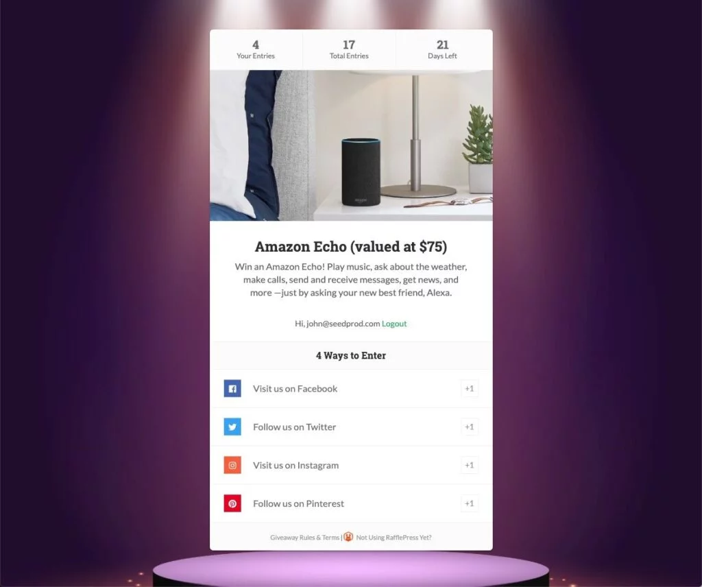 Best WordPress Plugins To Increase Sales In 2025 Best WordPress Plugins To Increase Sales In 2025, 9. RafflePress