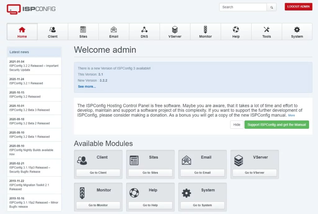 What is The Best VPS Server Control Panel What is The Best VPS Server Control Panel, ISPConfig
