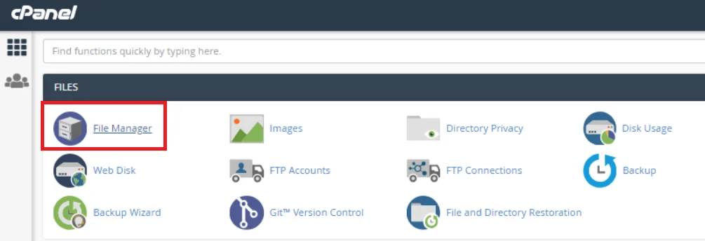 cPanel File Manager Tips: Master It Now cPanel File Manager Tips: Master It Now, Accessing the File Manager in cPanel 3