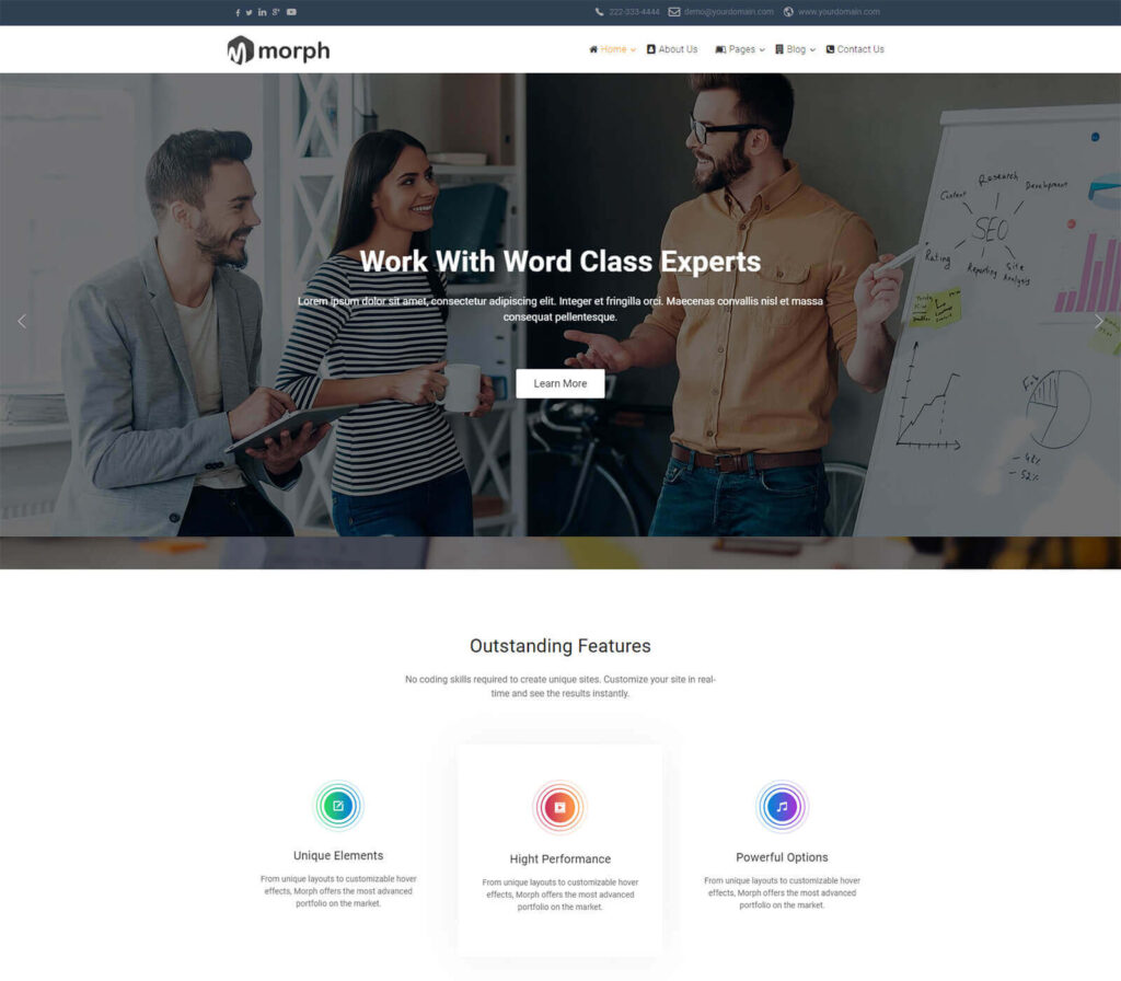 7 Best Free Responsive Joomla Templates 7 Best Free Responsive Joomla Templates, Morph
