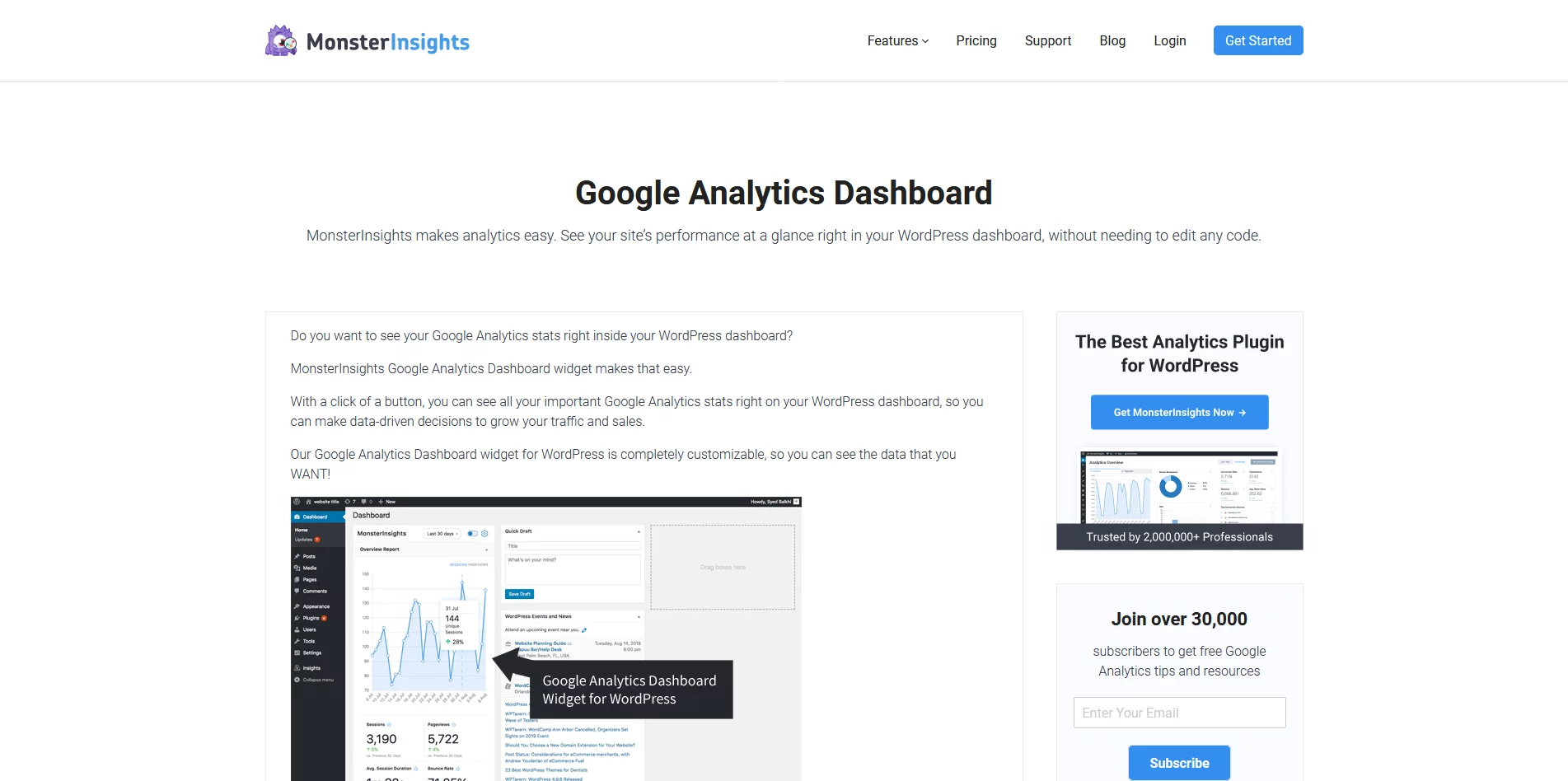 Top WordPress Plugins of 2025 Top WordPress Plugins of 2025, 15. Google Analytics Dashboard by MonsterInsights