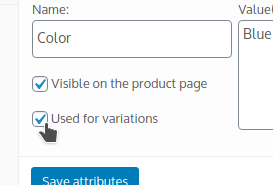 Adding Products to WooCommerce Adding Products to WooCommerce, Attributes Tab 2