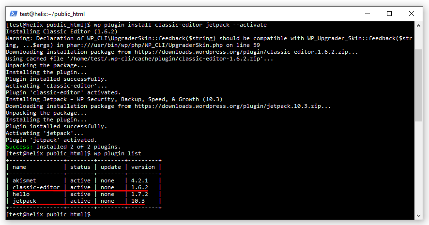 What is WP-CLI? A Beginner's Guide What is WP-CLI? A Beginner’s Guide, Installing and managing plugins 4