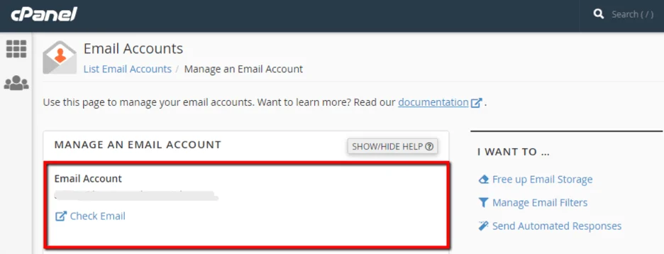 cPanel Email Management: Complete Guide cPanel Email Management: Complete Guide, Managing Existing Email Accounts in cPanel 2