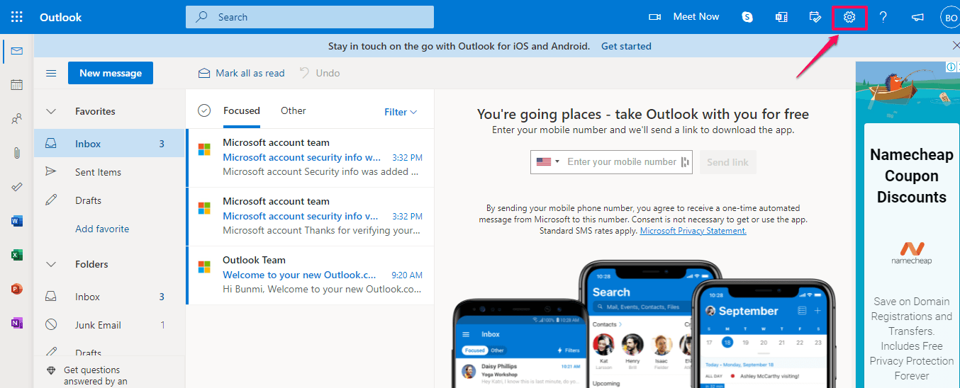 Fix Email Forwarding to Outlook/Hotmail, Add your email address to Safe Senders. 2
