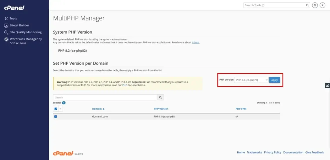 How to Update the PHP Version of Your WordPress Site How to Update the PHP Version of Your WordPress Site, Changing the PHP Version of Your WordPress Website in cPanel 3