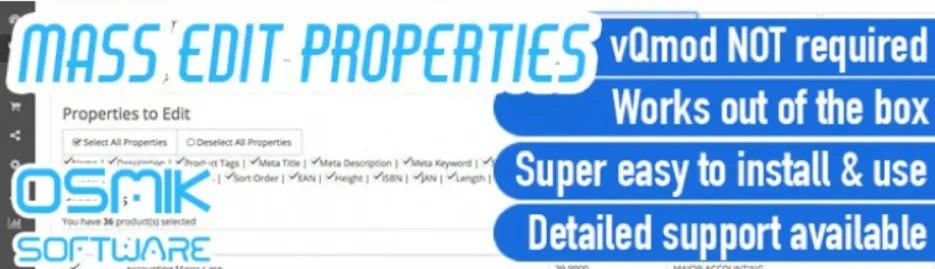 Best OpenCart Extensions (Top List) Best OpenCart Extensions (Top List), Mass Edit Products (Bulk Editor)