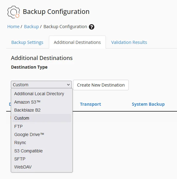 What is WHM (Web Host Manager)?, Backup Management 2