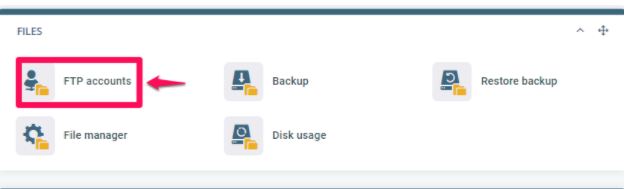 Connect FTP to Hosting Account (FileZilla), Step 1: Set up an FTP account in your hosting account 2