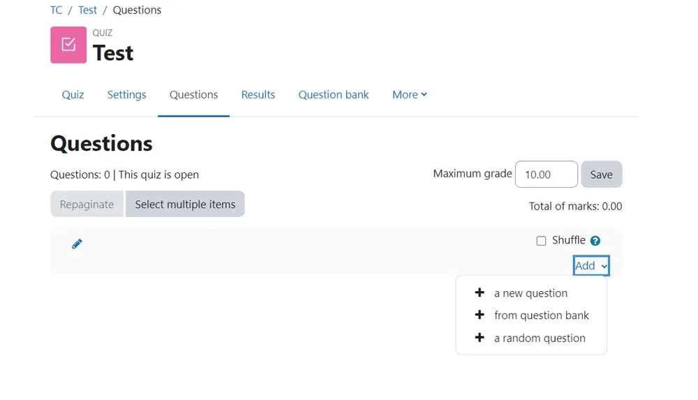 How to Create a Quiz in Moodle How to Create a Quiz in Moodle, Creating a Quiz in Moodle 2