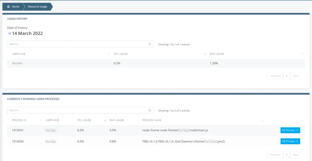 How to Check my Managed VPS Status, Checking your VPS’ server status through SPanel’s Admin Interface 3