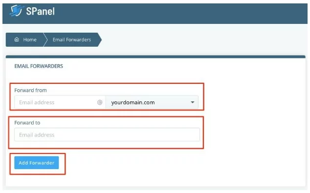 How to Set Up a Business Email in VPS? How to Set Up a Business Email in VPS?, How to Forward Your Messages in Spanel 3