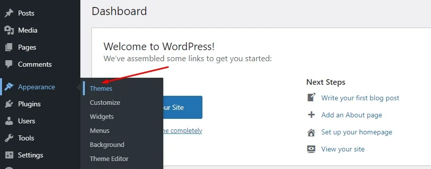 How to Find Out the WordPress Theme of a Website? How to Find Out the WordPress Theme of a Website?, Installing a WordPress Theme via the Dashboard