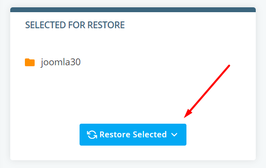 How to Restore a Joomla Site - A Comprehensive Guide How to Restore a Joomla Site – A Comprehensive Guide, Restore Joomla via SPanel 3