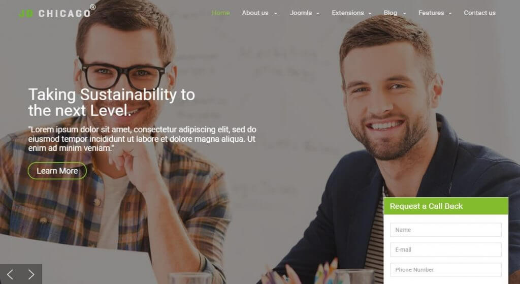 7 Best Free Responsive Joomla Templates 7 Best Free Responsive Joomla Templates, JD Chicago