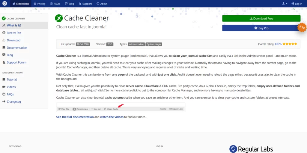What Are the Best Joomla Plugins and Extensions? What Are the Best Joomla Plugins and Extensions?, Cache Cleaner