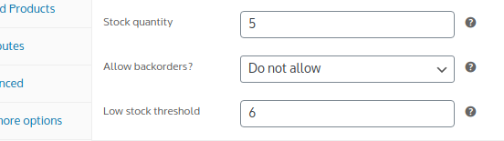 Adding Products to WooCommerce Adding Products to WooCommerce, Inventory Tab 2