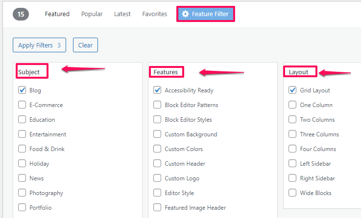Install WordPress Theme from Dashboard, Installing a New Theme from WordPress Theme Directory 4