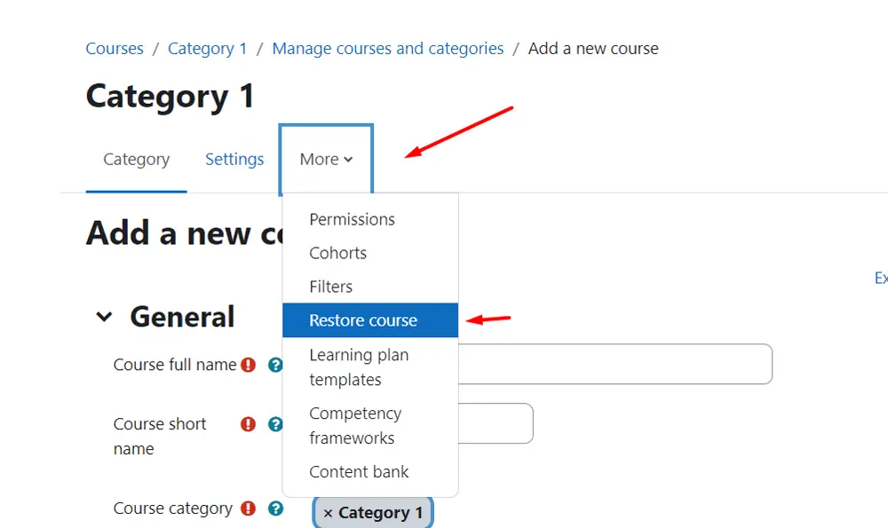 Create Moodle Course: Step-by-Step Guide Create Moodle Course: Step-by-Step Guide, Upload an existing course