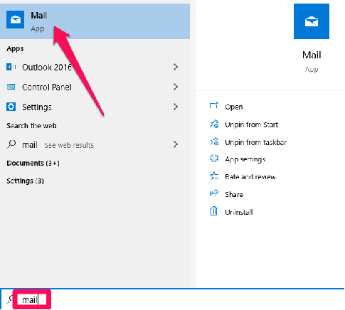 Add Microsoft 365 Email to Windows Mail, Adding Microsoft 365 Email to Windows Mail App