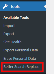 Search Replace WordPress Database, Search & Replace with a plugin