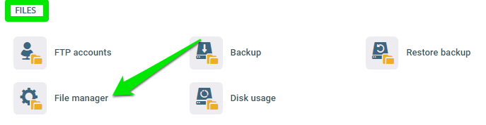 Why does my redirection show an error?, Step 2: Open File Manager