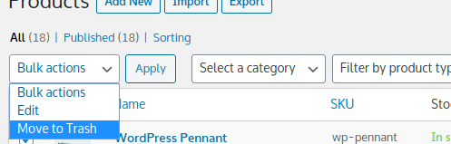 Removing Products From WooCommerce Removing Products From WooCommerce, Removing Product Entries 3