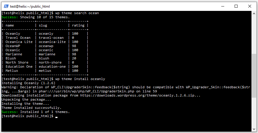 What is WP-CLI? A Beginner's Guide What is WP-CLI? A Beginner’s Guide, Installing and managing themes 2