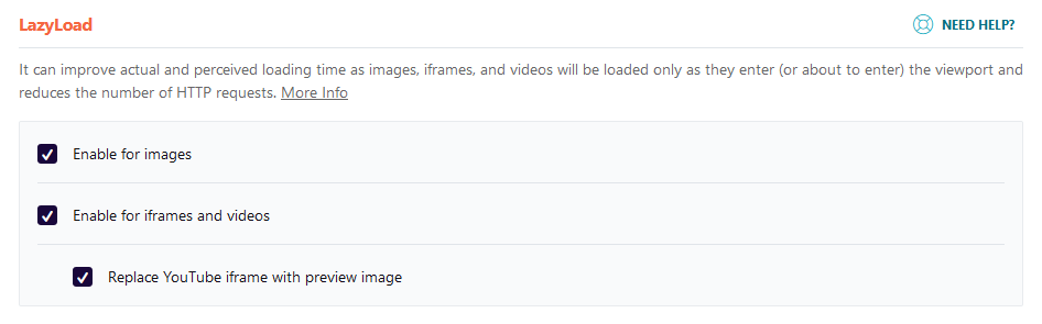 WP Rocket: Boost WordPress Speed (Full Review) WP Rocket: Boost WordPress Speed (Full Review), Media tab
