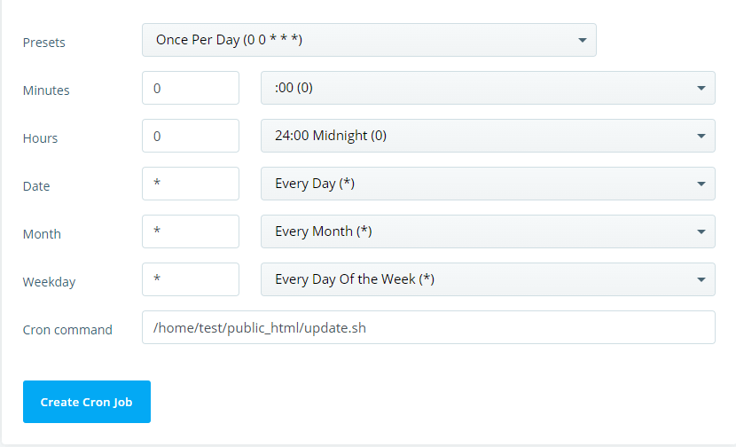 Replace WP-Cron with Real Cron Job, Creating a Regular Cron Job 4