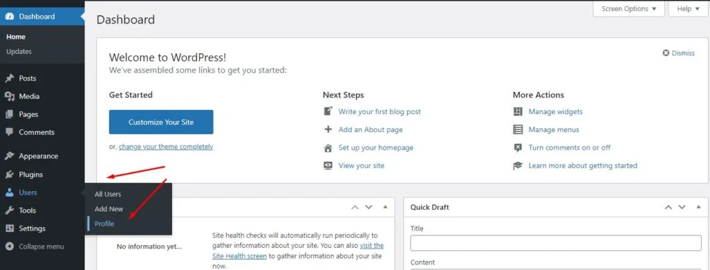 How to Change the Admin Color Scheme in WordPress, Changing the Admin Color Scheme with WordPress