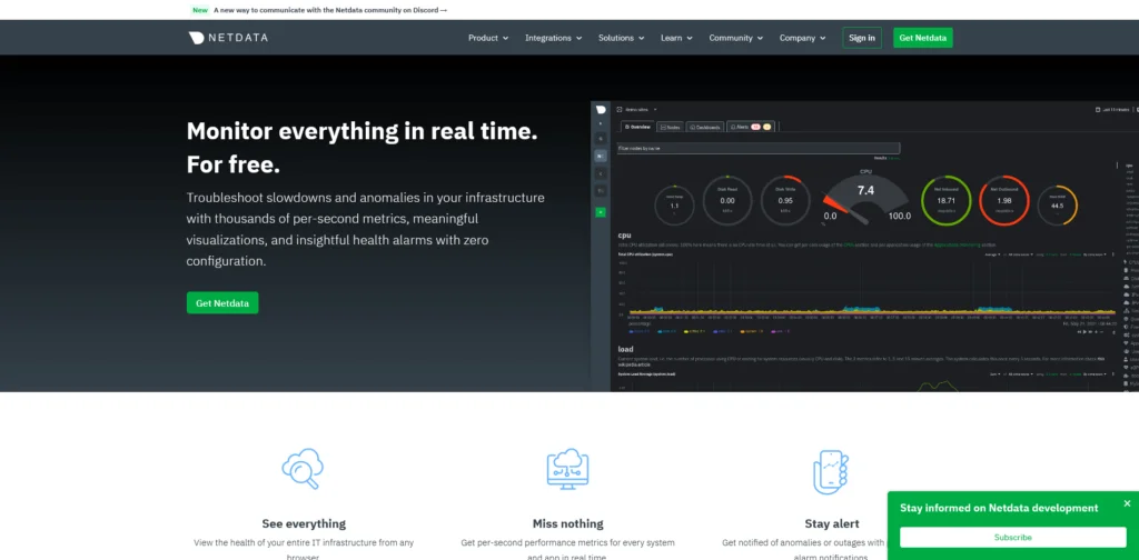 Top Monitoring Tools You Need For Your VPS Top Monitoring Tools You Need For Your VPS, Netdata