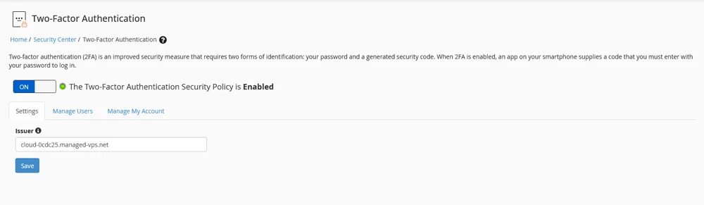 What is WHM (Web Host Manager)?, cPanel account security 4
