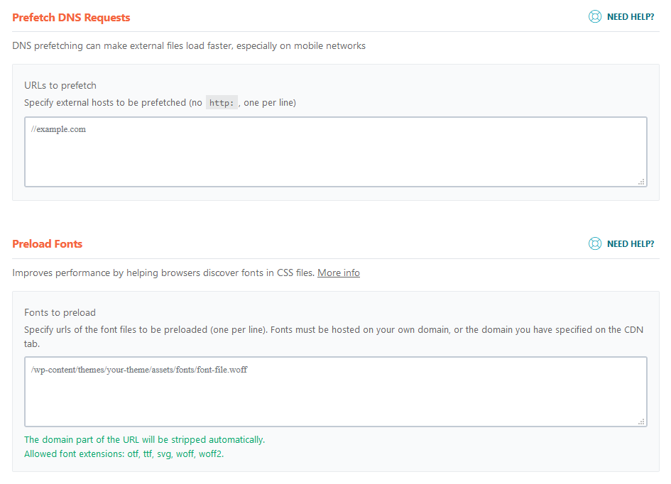 WP Rocket: Boost WordPress Speed (Full Review) WP Rocket: Boost WordPress Speed (Full Review), Preload tab 2