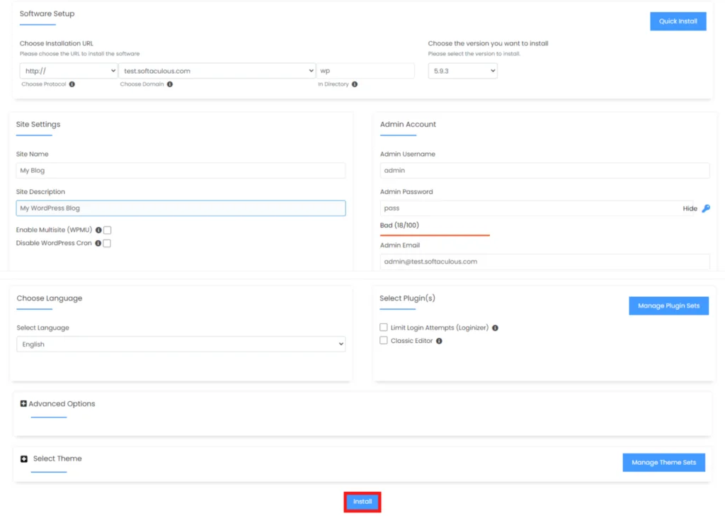 Install WordPress Auto-Installer Guide, How to Auto-Install WordPress Using Softaculous 4