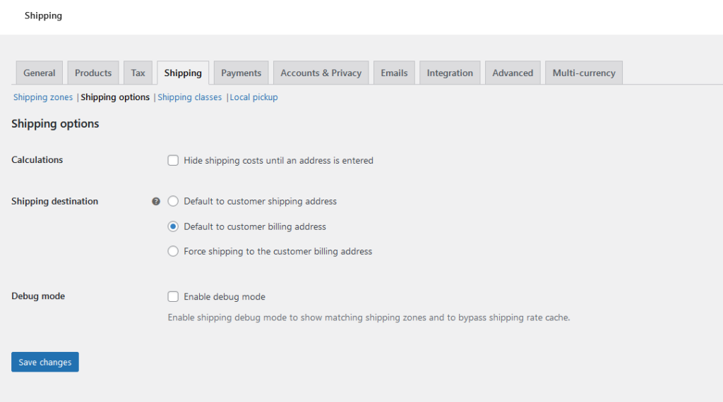 Shipping Methods Shipping Methods, Shipping Options