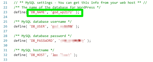 Why does my redirection show an error?, Step 2: Access Your Database 2