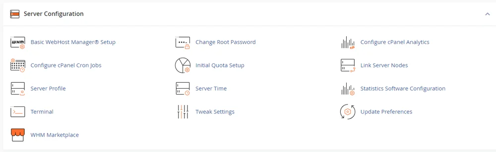 What is WHM (Web Host Manager)?, Server Management
