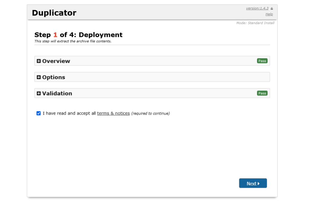 WordPress Site Launch Checklist, 4. Deploy the package