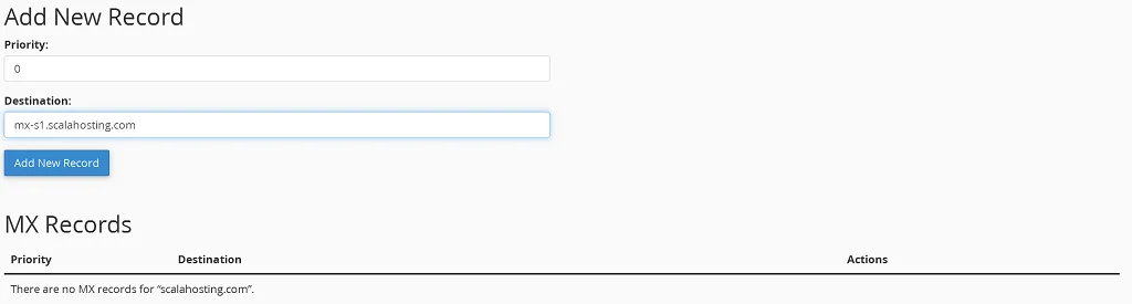 Set Mail Server Business Email Hosting, By changing your MX record