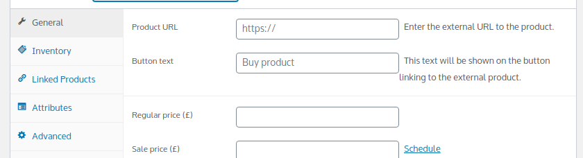Adding Products to WooCommerce Adding Products to WooCommerce, General Tab