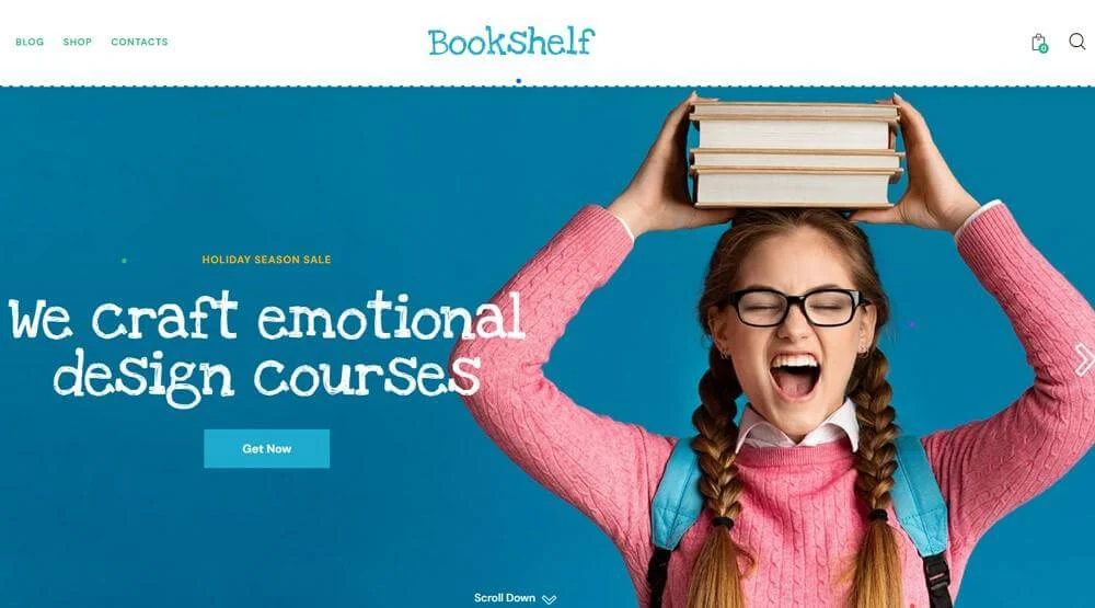 Best WooCommerce Themes for Digital Products Best WooCommerce Themes for Digital Products, Bookshelf