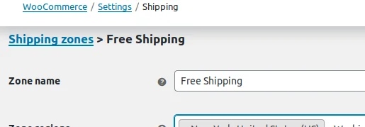 Shipping Methods Shipping Methods, Creating a Shipping Zone 3