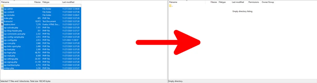 Migrate WordPress Site to New Host, 3. Upload your site’s files