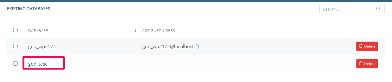 How to Create or Delete a MySQL Database or User, How To Delete A MySQL Database